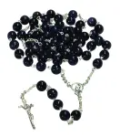 Srebrny różaniec z nocą kairu