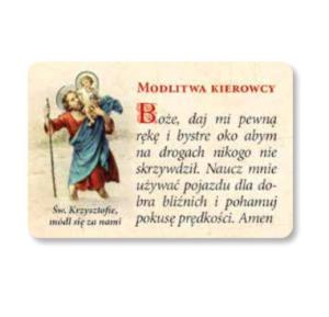 Emblemat samochodowy. Modlitwa kierowcy